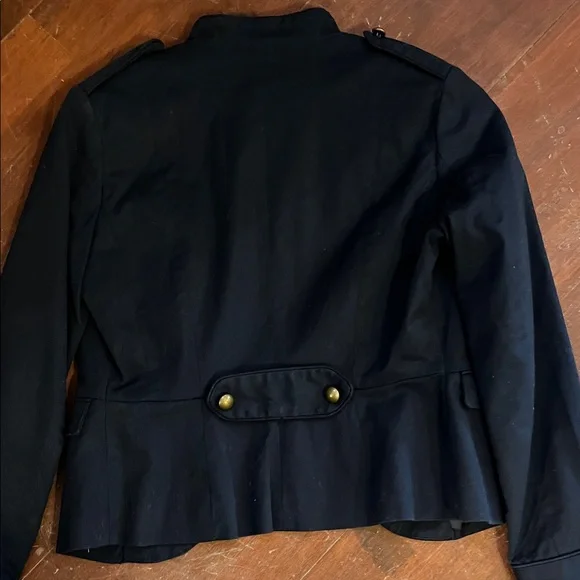 🌻3/$15🌻 H&M women’s Dark Blue Military Jacket - Picture 7 of 10